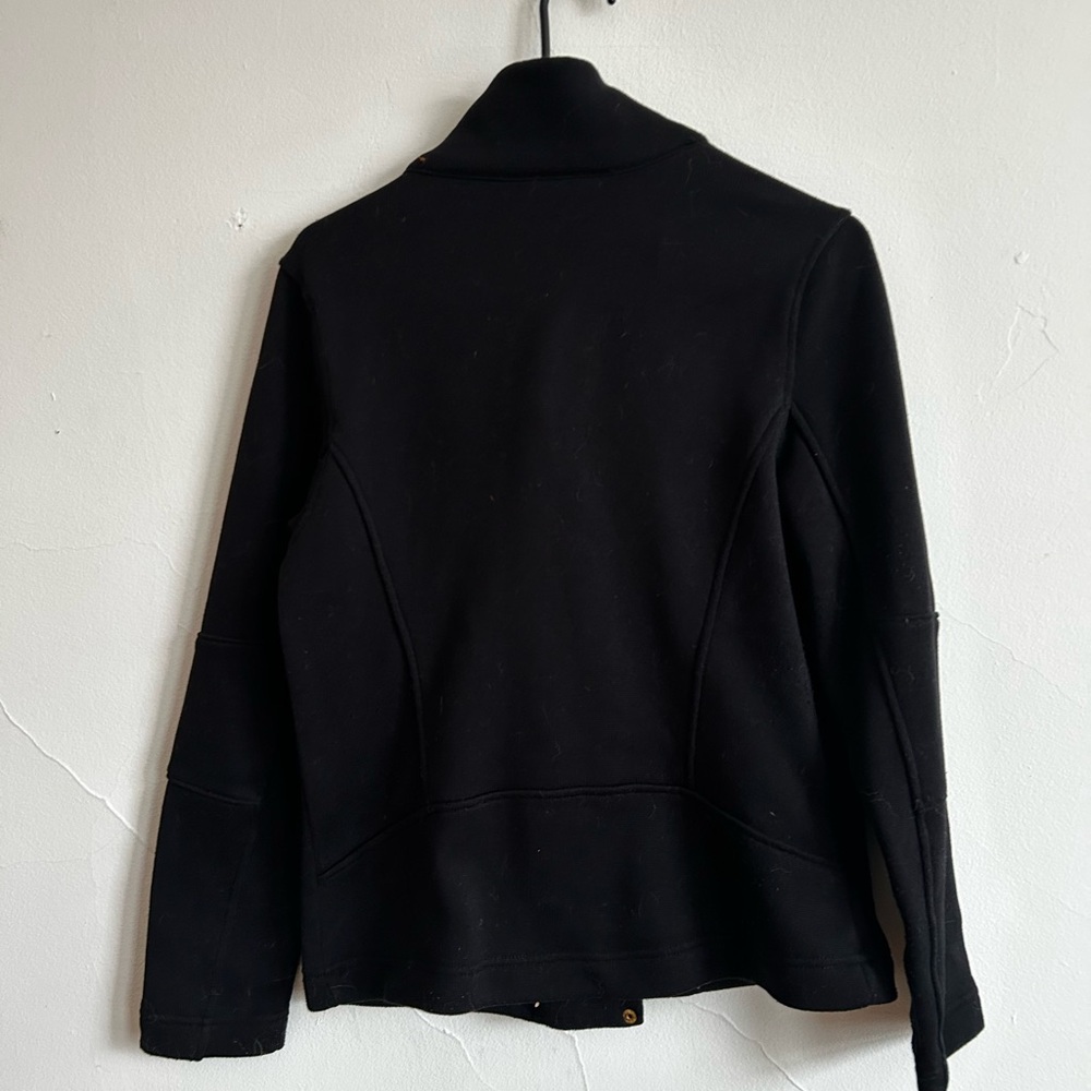 *Super Soft* Asymmetrical Black Active Jacket - Picture 2 of 5